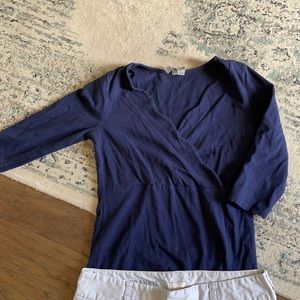 ASOS maternity nursing scalloped top